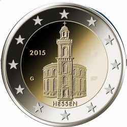 Moneda 2 euros conmemorativa. Alemania 2014 Hildesheim (5 cecas)