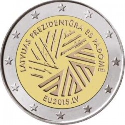 Moneda 2 euros conmemorativa. Letonia 2014 