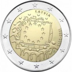 Moneda 2 euros conmemorativa 30º Aniv. Bandera  Irlanda