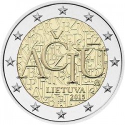 Moneda 2 euros conmemorativa. Letonia 2015 Presidencia de Europa