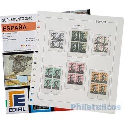 Suplemento Anual Edifil España 2015 Bloque de Cuatro