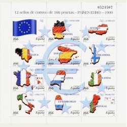 1999 España. Países Euro. Minipliego. (Edif.MP-63) **