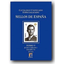 Catálogo de Sellos Edifil España Especializado Tomo V 2001/2016