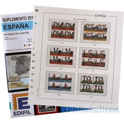 Suplemento Anual Edifil España 2018 Bloque de Cuatro