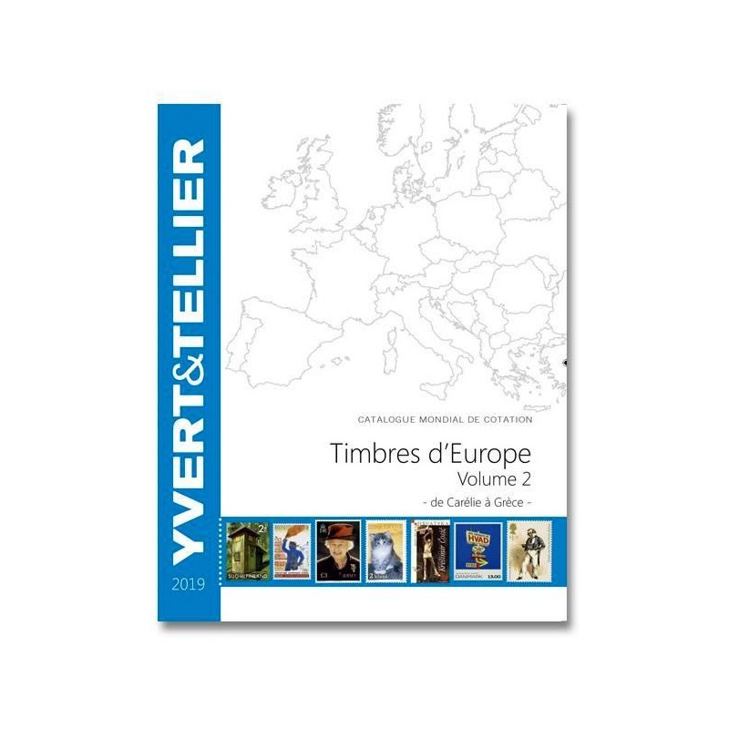 Catálogo de Sellos Yvert et Tellier Europa vol. II 2019 Carelia a Grecia