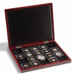 Estuche VOLTERRA UNO QUADRUM para 20 monedas en cápsulas Quadrum