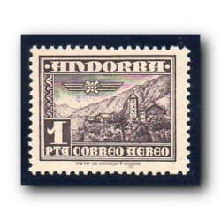 1948-53 Sellos de Andorra 59. Paisaje **