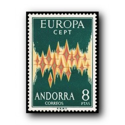 1972 Sellos de Andorra (correo español 72). Europa**.