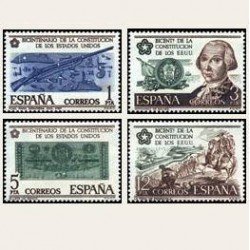 1976 España. Independencia de Estados Unidos (Edif.2322/25) **