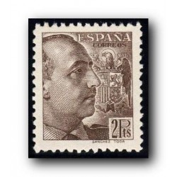 1939 Sellos de España 876 **. General Franco.