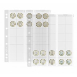 Hojas para monedas Leuchtturm NUMIS 25 transparentes (5...