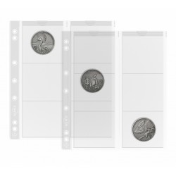 Hojas para monedas Leuchtturm NUMIS 55 transparentes (5...
