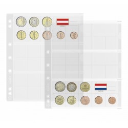 Hojas para monedas Leuchtturm NUMIS EURO transparentes (5...
