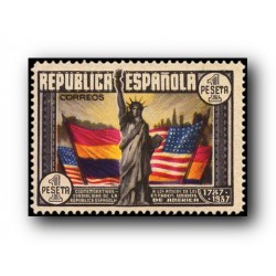 1938 Sellos de España 763 *. CL Aniv. de la Constitución...
