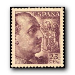 1949 Sellos de España 1048A **. General Franco.