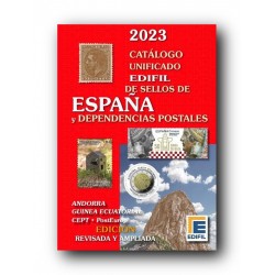 Catálogo de Sellos Edifil España 2023 con Dependencias...