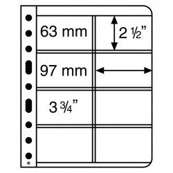 Hojas transparentes VARIO 4VC Leuchtturm para tarjetas...