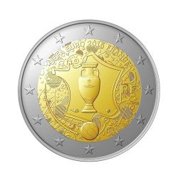 Moneda 2 euros conmemorativa Francia 2016 Eurocopa