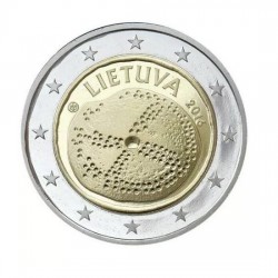 Moneda 2 euros conmemorativa Lituania 2016 Cultura Báltica