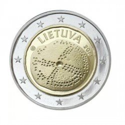 Moneda 2 euros conmemorativa Lituania 2016 Cultura Báltica