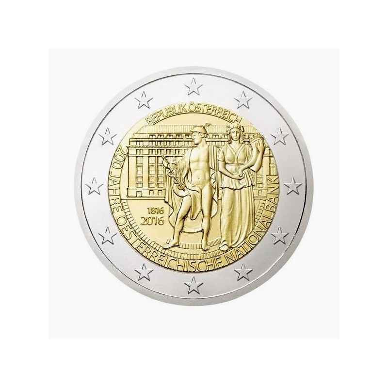 Moneda 2 euros conmemorativa Austria 2016. Banco Nacional de Austria