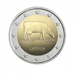 Moneda 2 euros conmemorativa Letonia 2016 Sector Agrario