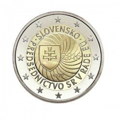 Moneda 2 euros conmemorativa Eslovaquia 2016 Presidencia Eslovaca Unión Europea