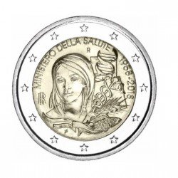 Moneda 2 euros conmemorativa Portugal 2018 Ministerio de Sanidad