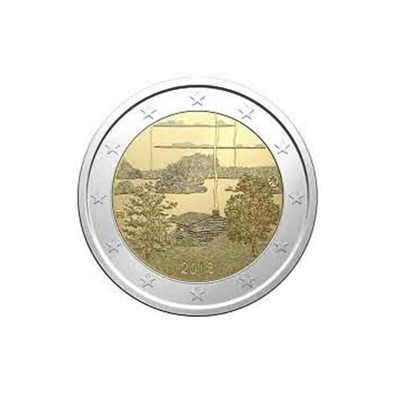 Moneda 2 euros conmemorativa Finlandia 2018 Sauna Finlandesa