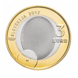 Moneda 3 euros conmemorativa Eslovenia 2012 Primera Medalla Olimpica