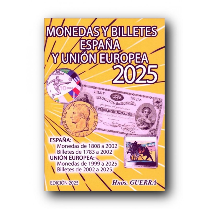 Catálogo de monedas y billetes Hermanos Guerra 2025