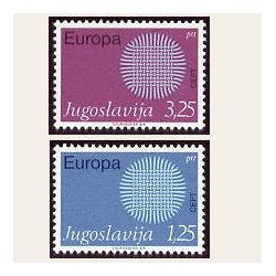 1970 Yugoslavia. Europa CEPT (Yver.1269/70) **