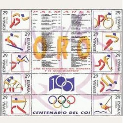 1994 España. Deportes. Olímpicos de Oro (Edif.3325/34) **