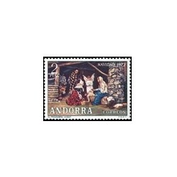 1972 Sellos de Andorra (correo español). Navidad (Edif. 79)**