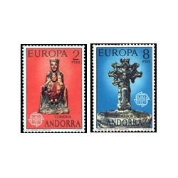 1974 Sellos de Andorra (correo español). Europa (Edif. 89/90)**