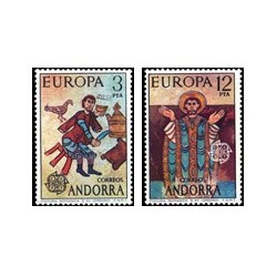 1975 Sellos de Andorra (correo español). Europa (Edif. 97/98)**