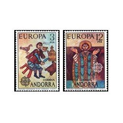 1975 Sellos de Andorra (correo español). Europa (Edif. 97/98)**