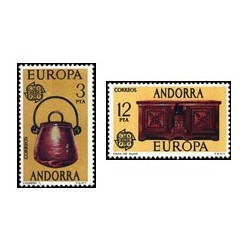 1976 Sellos de Andorra (correo español). Europa (Edif. 102/3)**