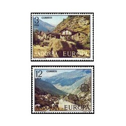1977 Sellos de Andorra (correo español). Europa (Edif. 108/9)**