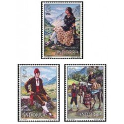1979 Sellos de Andorra (correo español). Trajes Populares (Edif. 122/4)**