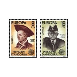 1980 Sellos de Andorra (correo español). Europa (Edif. 133/4)**