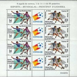 1982 Sellos Andorra Española. Mundial de Fútbol España '82 (Edif. 161 HB)**