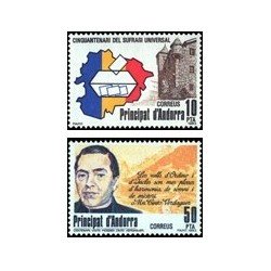 1983 Sellos Andorra Española. Conmemoraciones (Edif. 171-72)**