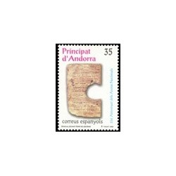 2000 Andorra Española. 25 Aniv. de los Archivos Nacionales (Edif. 282)**