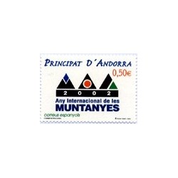 2002 Andorra Española. Año Internacional de las Montañas. (Edif. 294)**