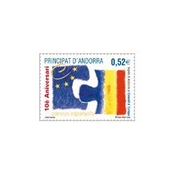 2004 Andorra Española. X Aniv. Entrada en Consejo de Europa. (Edif. 322)**