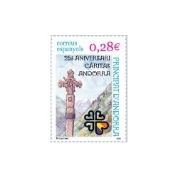 2005 Andorra Española. 25 Aniv. de Cáritas Andorra. (Edif.331)**