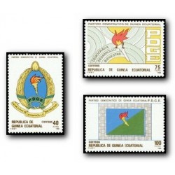 1988 Guinea Ecuat. Aniv. del Partido Demorático de Guinea (Edif.101/3)**