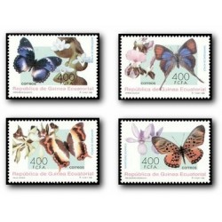 1995 Guinea Ecuat. Mariposas y Orquídeas de África (Edif.199/202)**