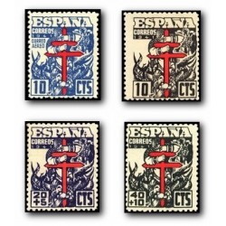 1941 España. Pro Tuberculosis. Edif.948/51 **